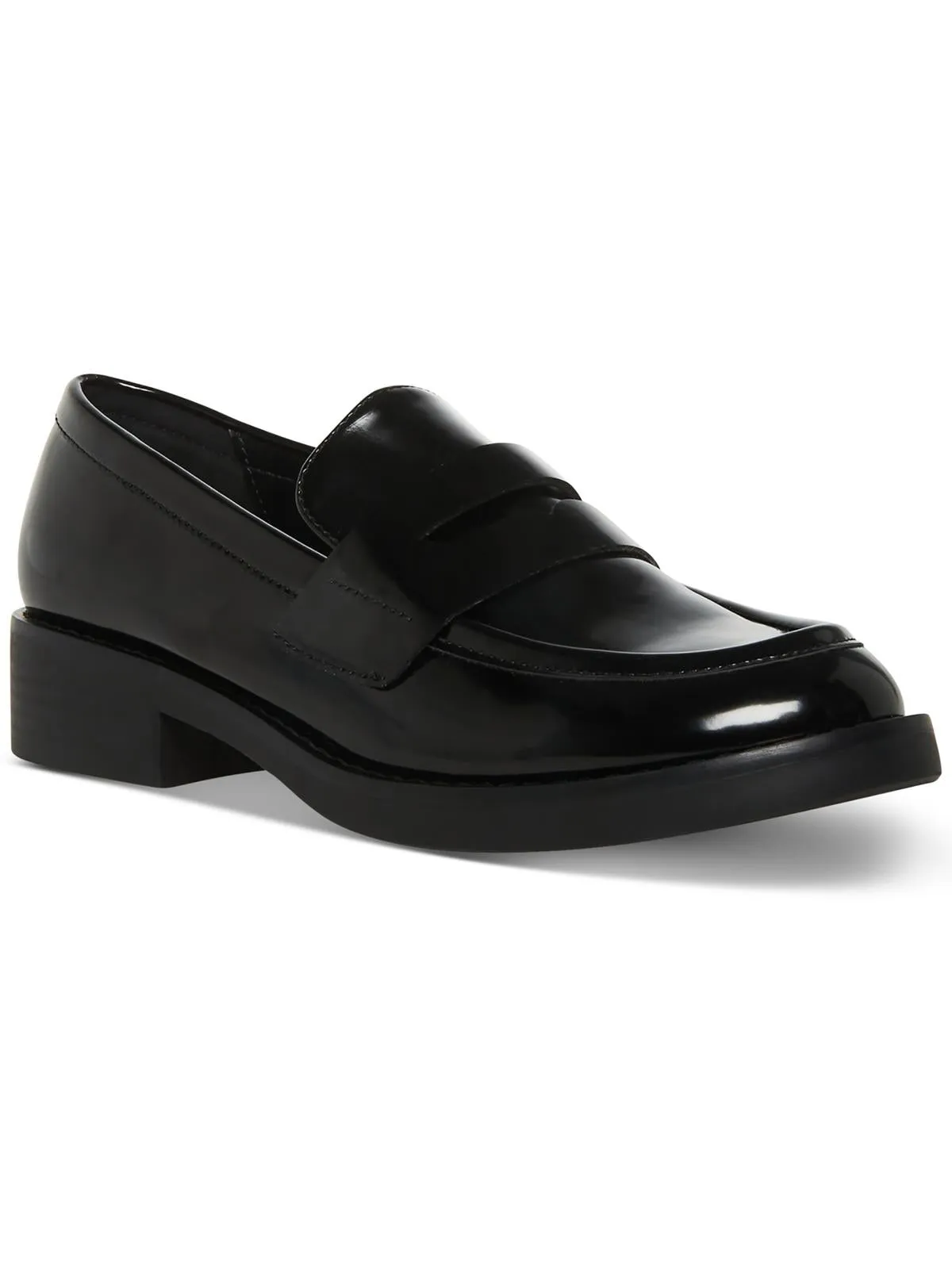 Cecilly Womens Patent Round Toe Loafers