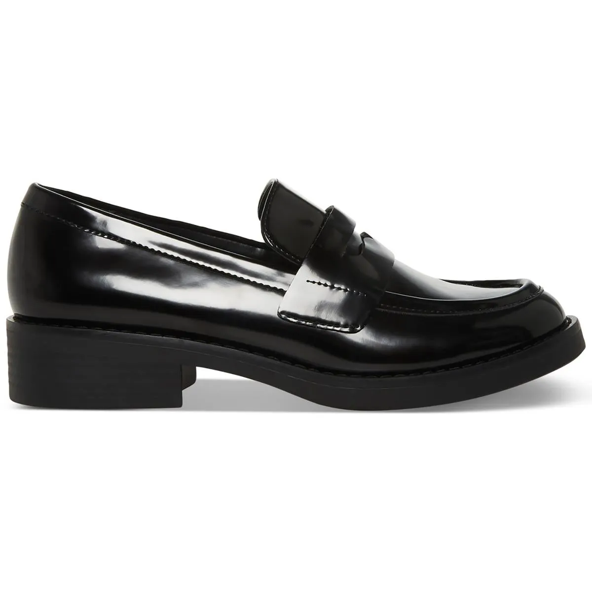 Cecilly Womens Patent Round Toe Loafers