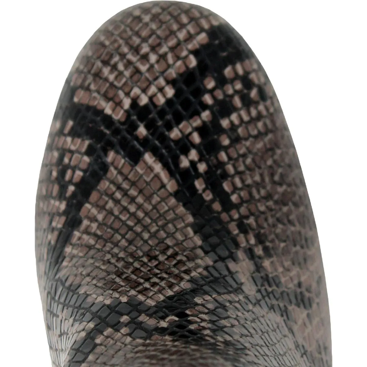Chasen Womens Faux Leather Animal Print Ankle Boots