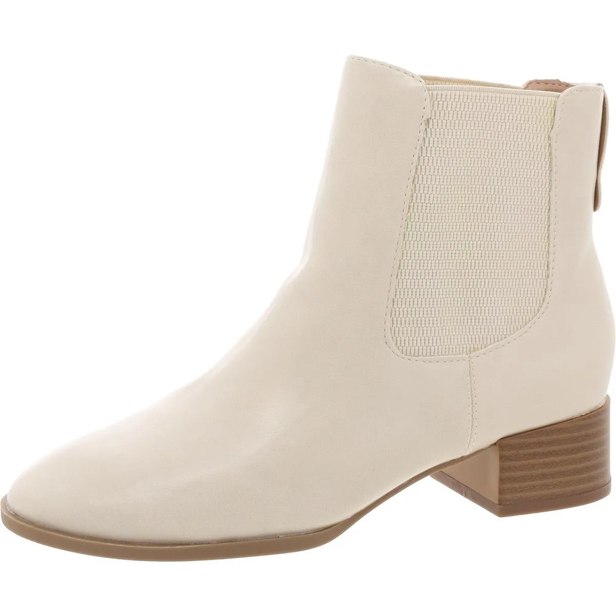 Chayse Womens Faux Leather Pull On Chelsea Boots