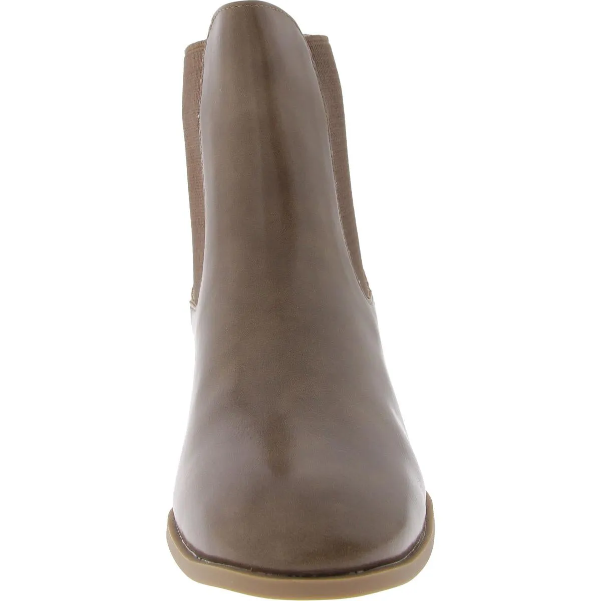 Chayse Womens Faux Leather Pull On Chelsea Boots