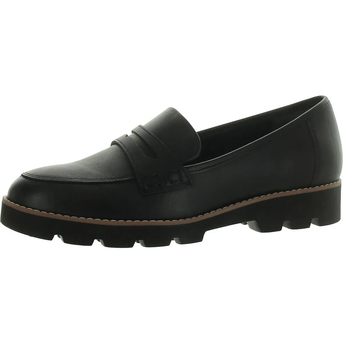 Cheryl II Womens Lugged Sole Penny Loafers