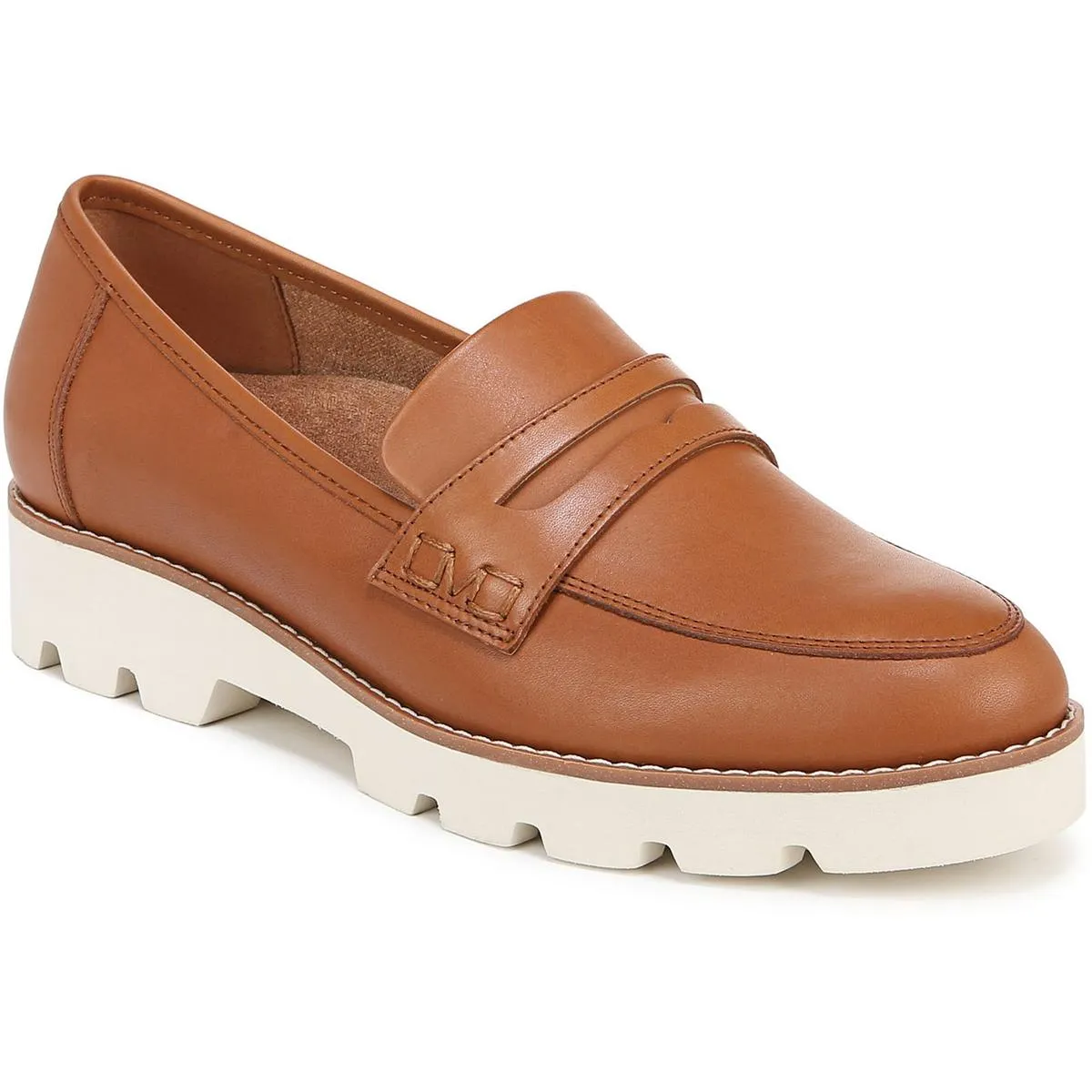 Cheryl II Womens Lugged Sole Penny Loafers