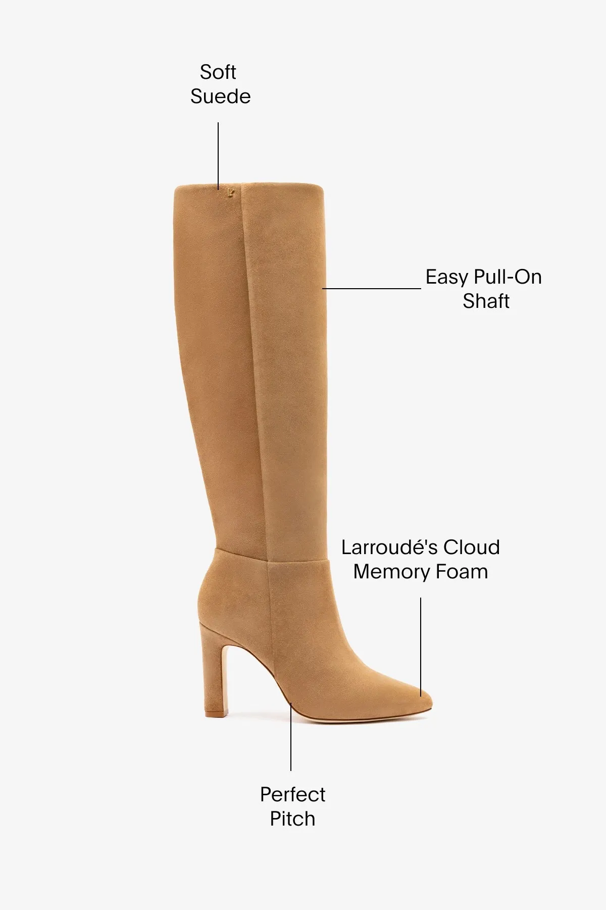 Cindy Hi Boot In Peanut Suede