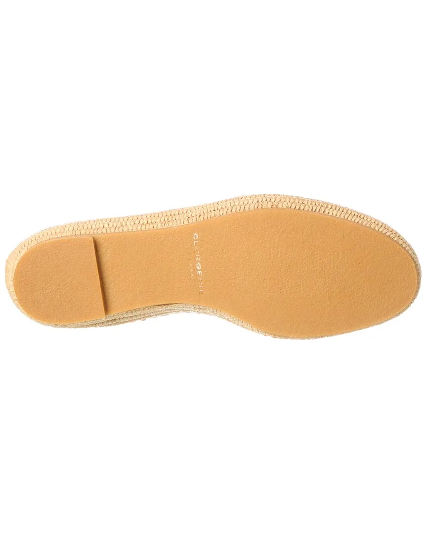 Clergerie Irmis Embossed Leather & Raffia Loafer