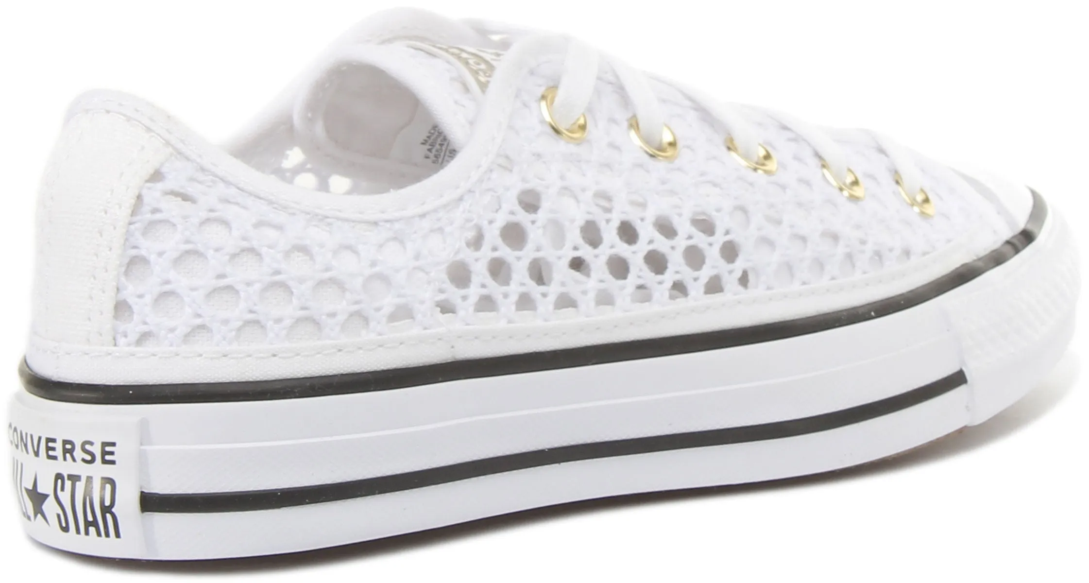 Converse 565495C All Star Ox Crochet In White Black For Women Shoes Converse
