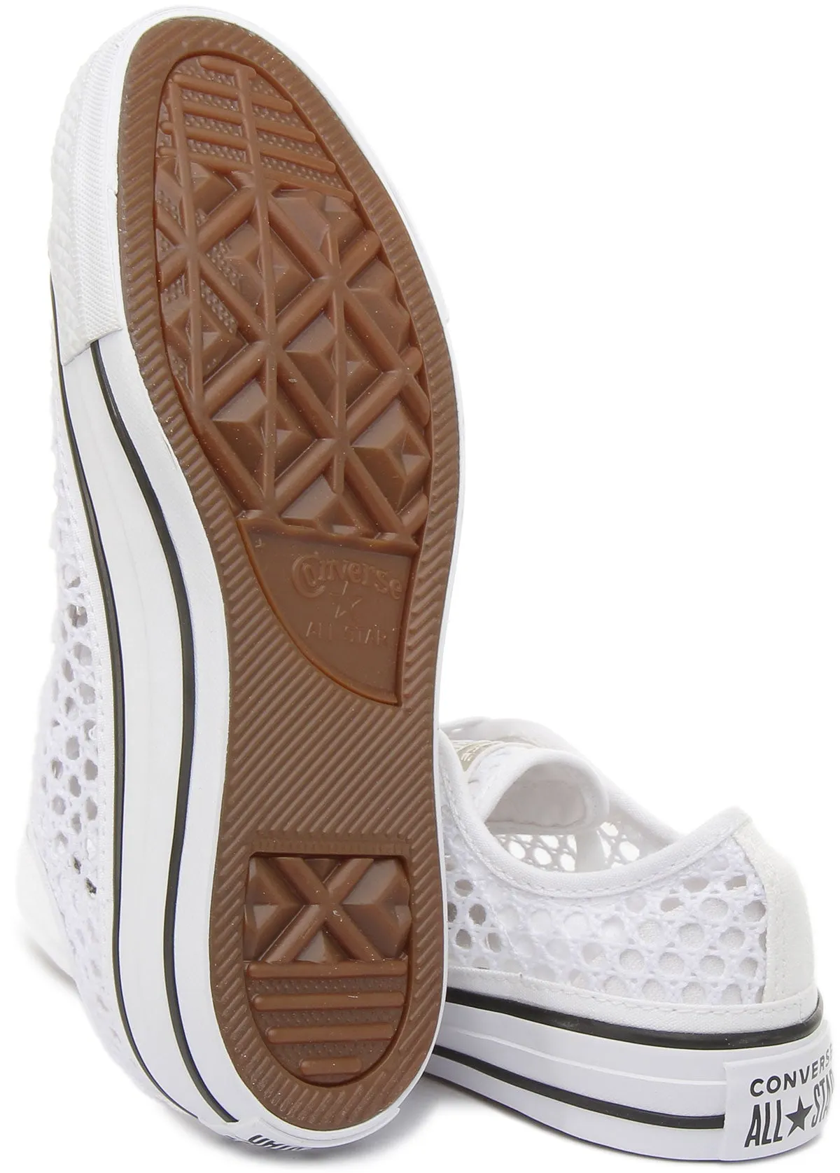 Converse 565495C All Star Ox Crochet In White Black For Women Shoes Converse