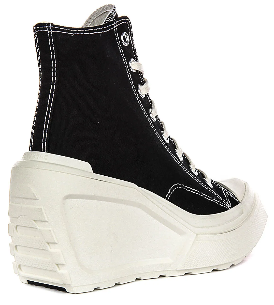 Converse A06478C De Luxe Wedge In Black White For Women Shoes Converse