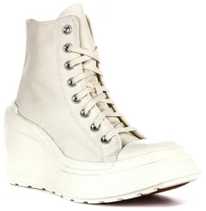 Converse A06479C De Luxe Wedge In White For Women Shoes Converse