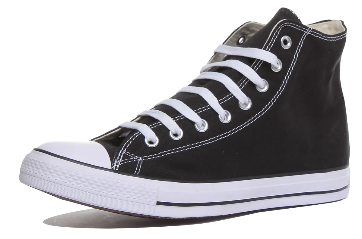 Converse All Star Hi Core Canvas Trainer In Black Shoes Converse