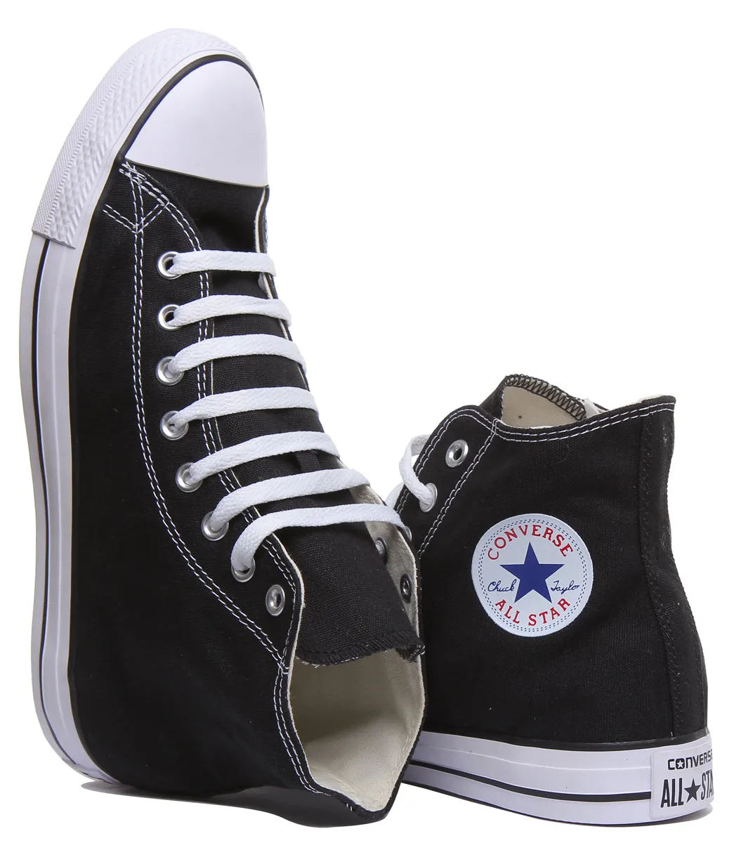 Converse All Star Hi Core Canvas Trainer In Black Shoes Converse