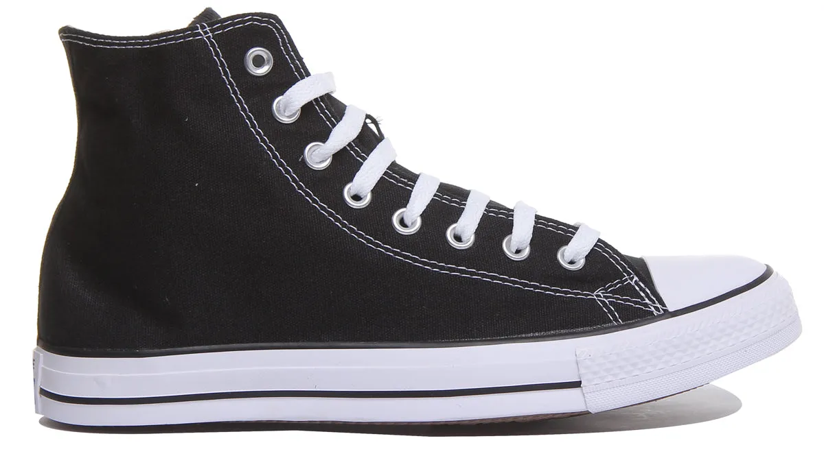 Converse All Star Hi Core Canvas Trainer In Black Shoes Converse