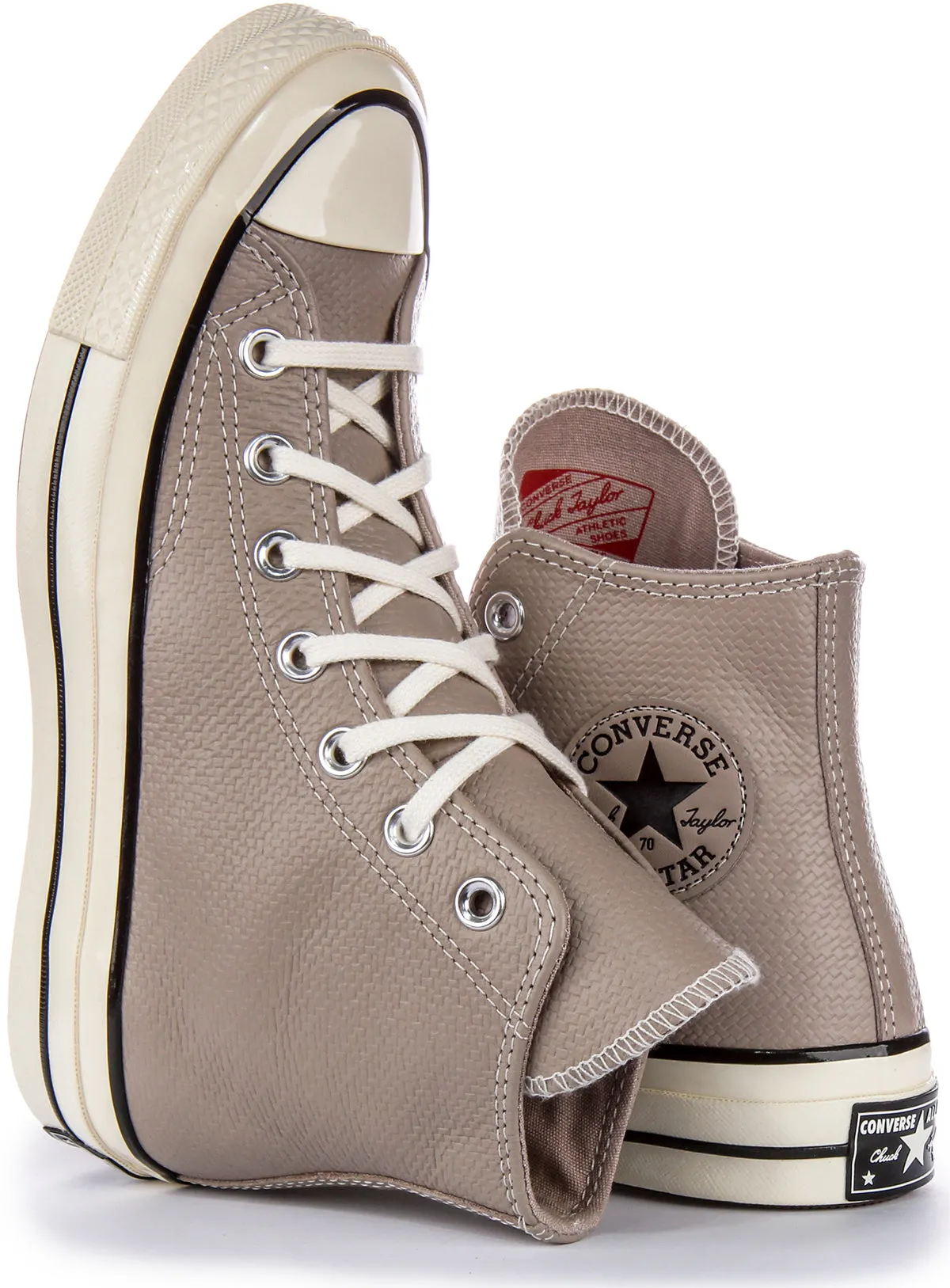 Converse Chuck 70s Hi A04579C In Grey Leather Shoes Converse