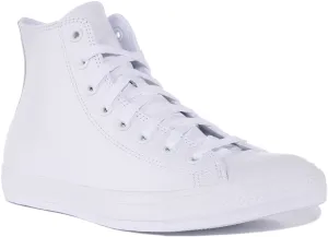 Converse Chuck Taylor All Star 1T406 In White Leather Shoes Converse
