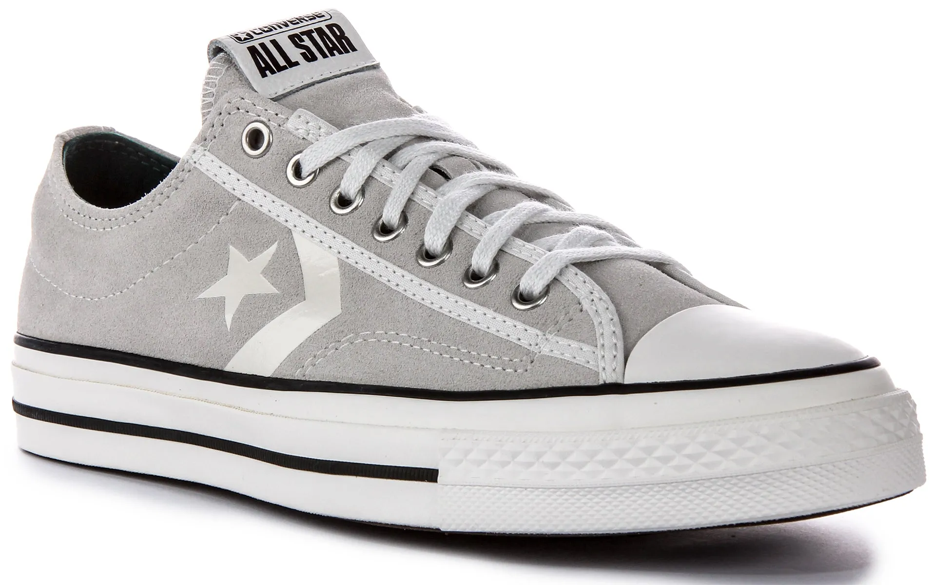 Converse Star Player 76 A05622C In Light Grey Suede Shoes Converse