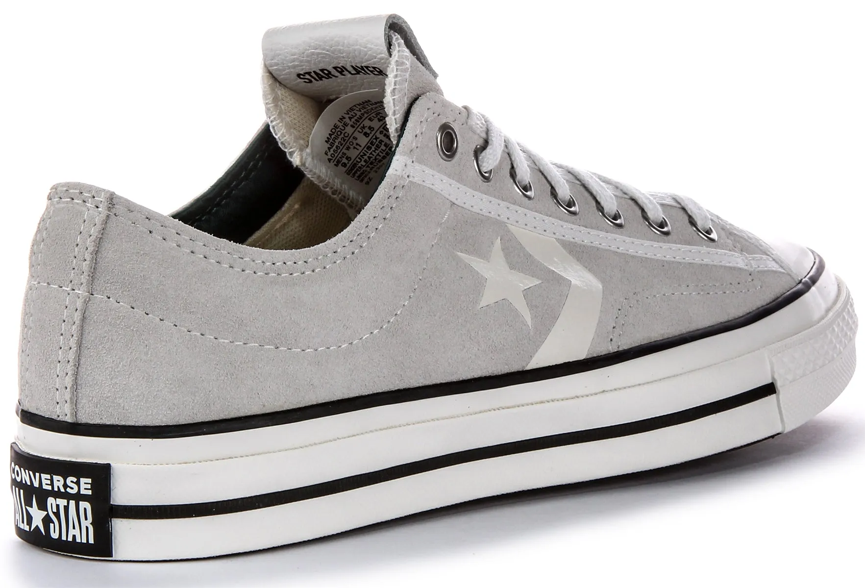 Converse Star Player 76 A05622C In Light Grey Suede Shoes Converse