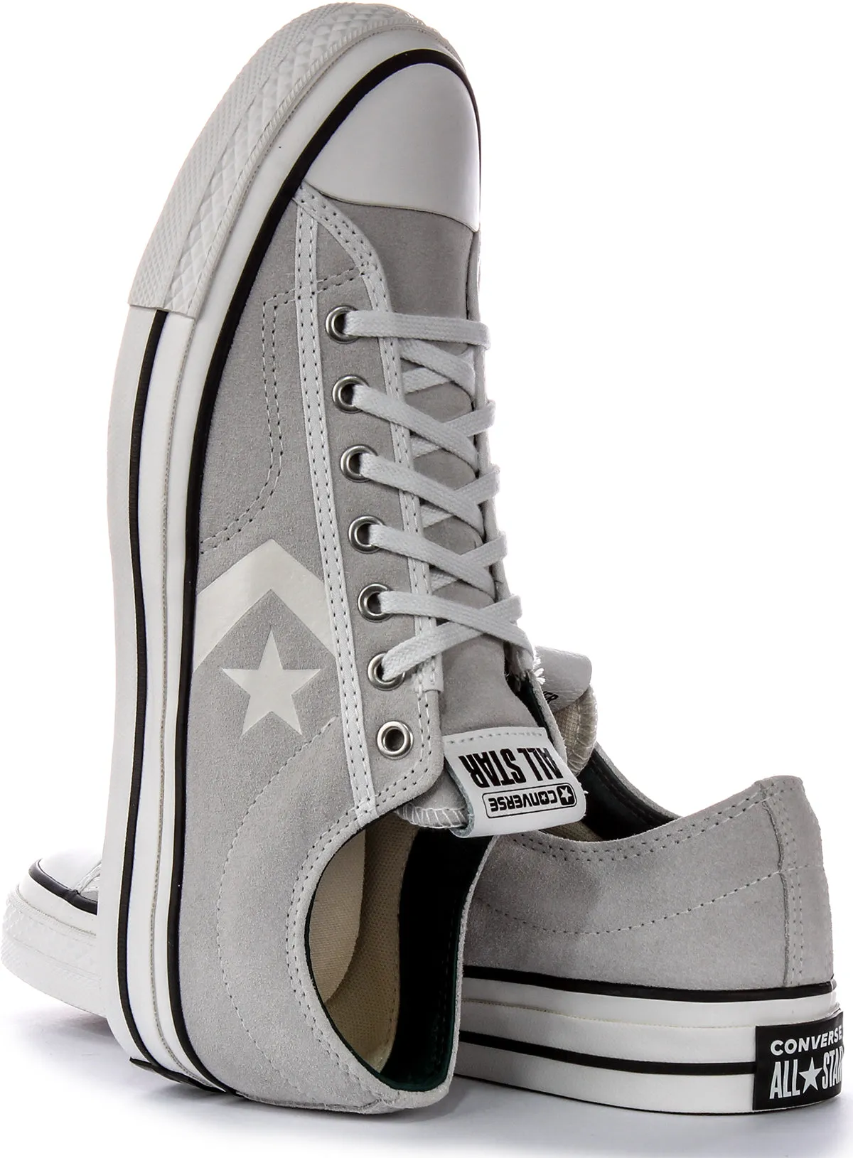 Converse Star Player 76 A05622C In Light Grey Suede Shoes Converse