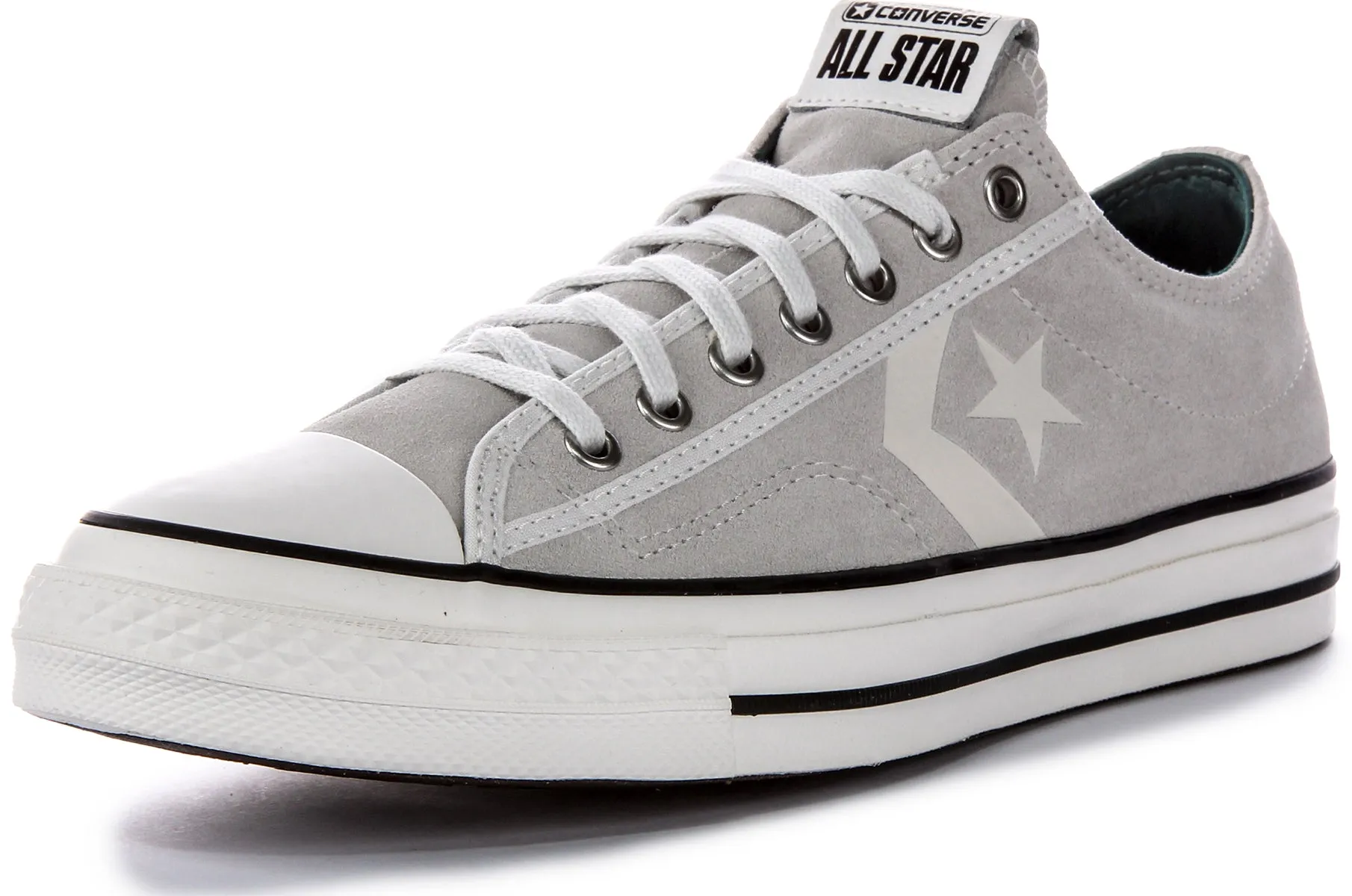 Converse Star Player 76 A05622C In Light Grey Suede Shoes Converse