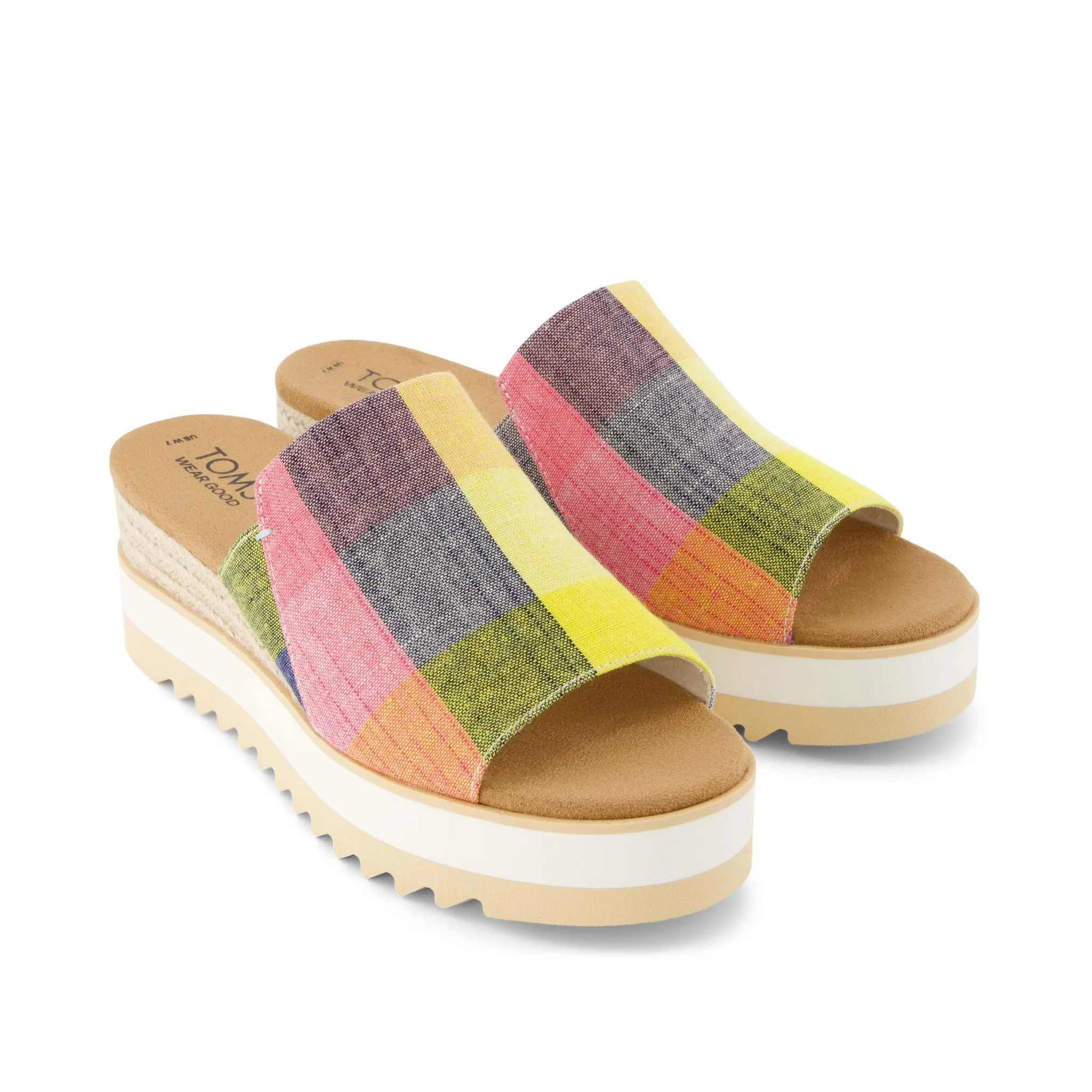 Diana Picnic Plaid Mule Sandal