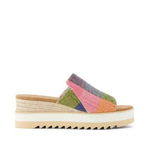 Diana Picnic Plaid Mule Sandal