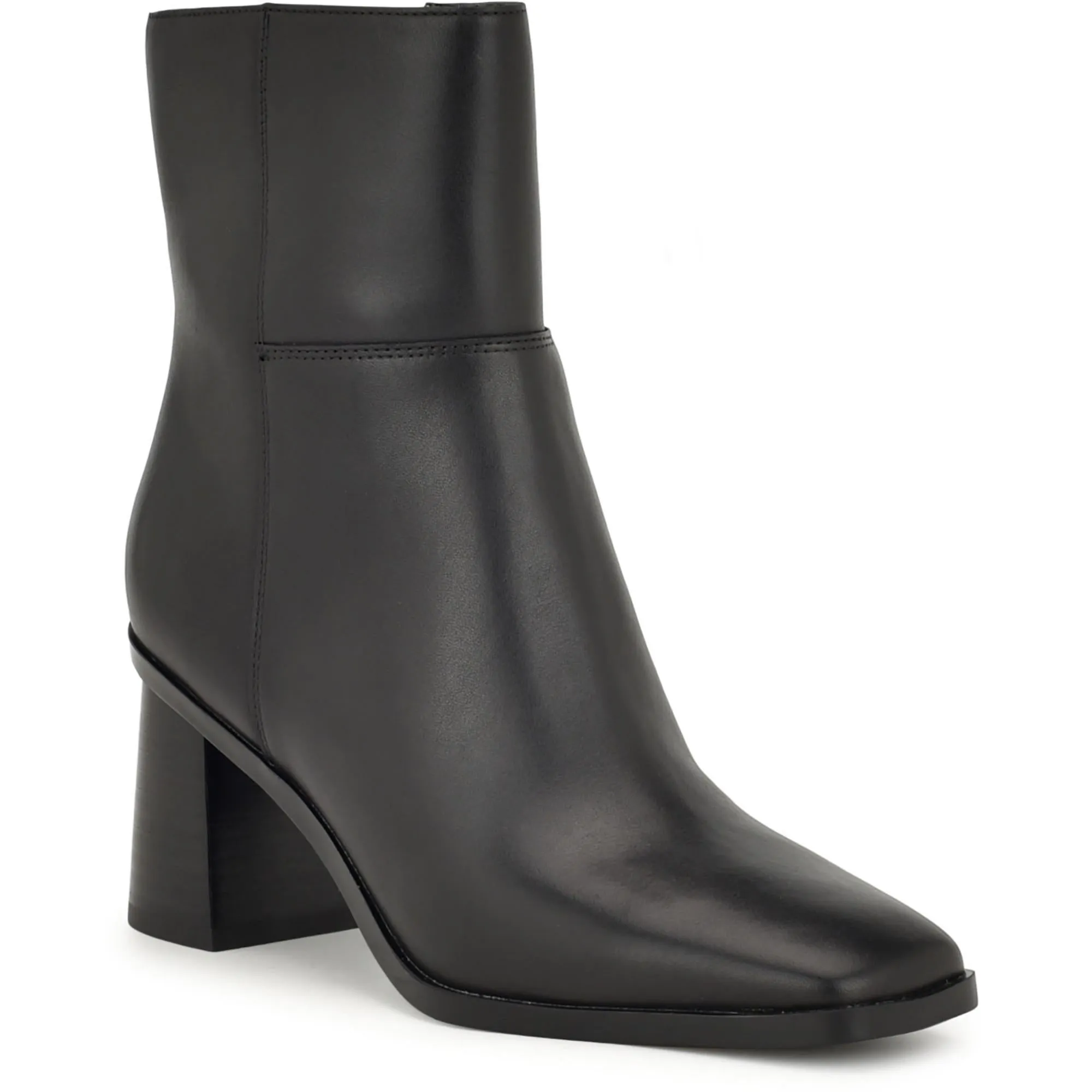 Dither Womens Zipper Square Toe Ankle Boots