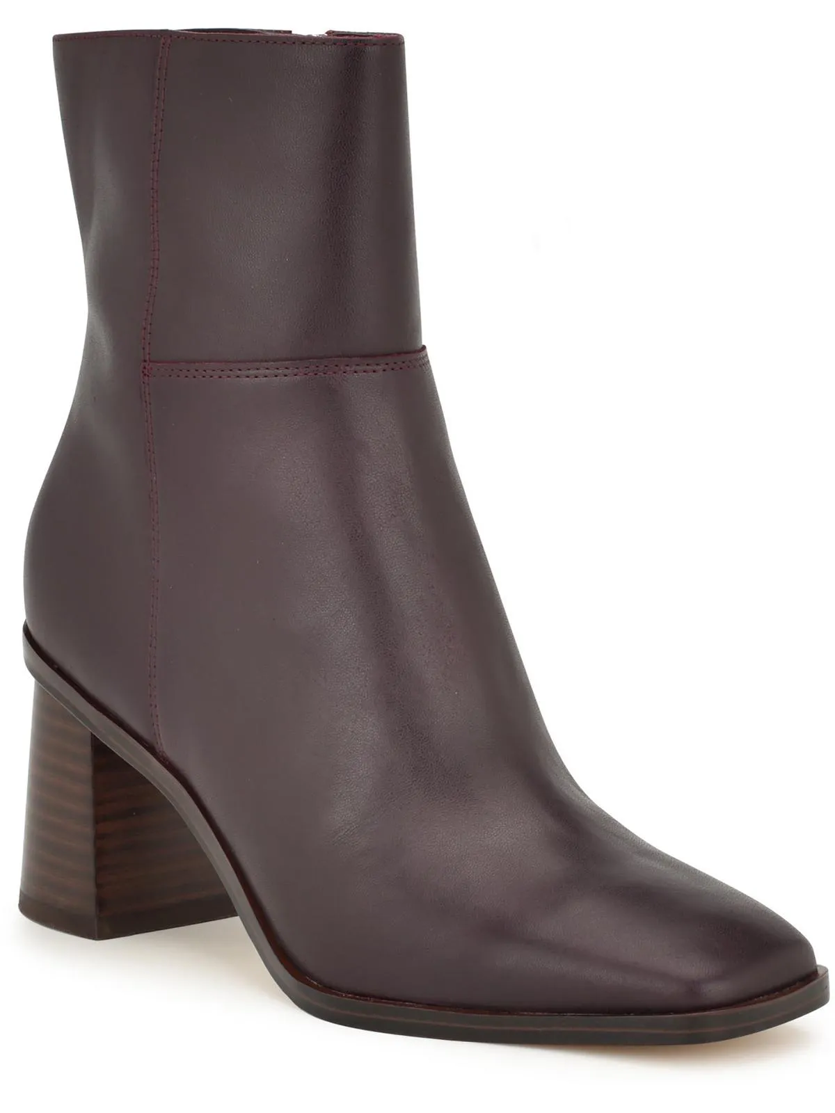Dither Womens Zipper Square Toe Ankle Boots