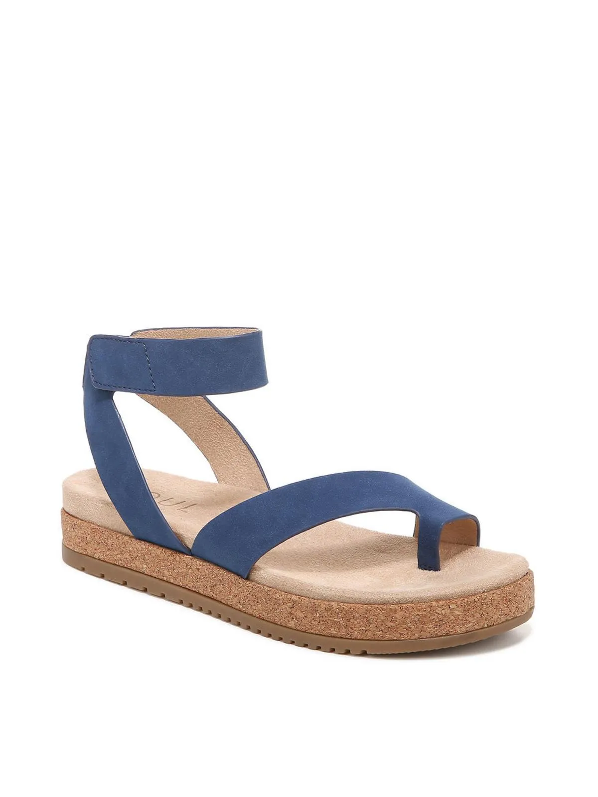 Divina Womens Faux Leather Ankle Strap Platform Sandals