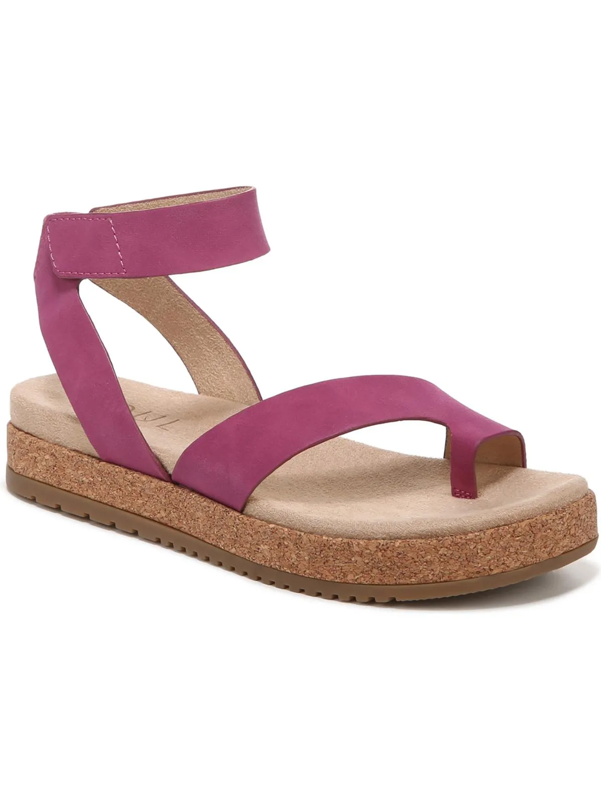 Divina Womens Faux Leather Ankle Strap Platform Sandals