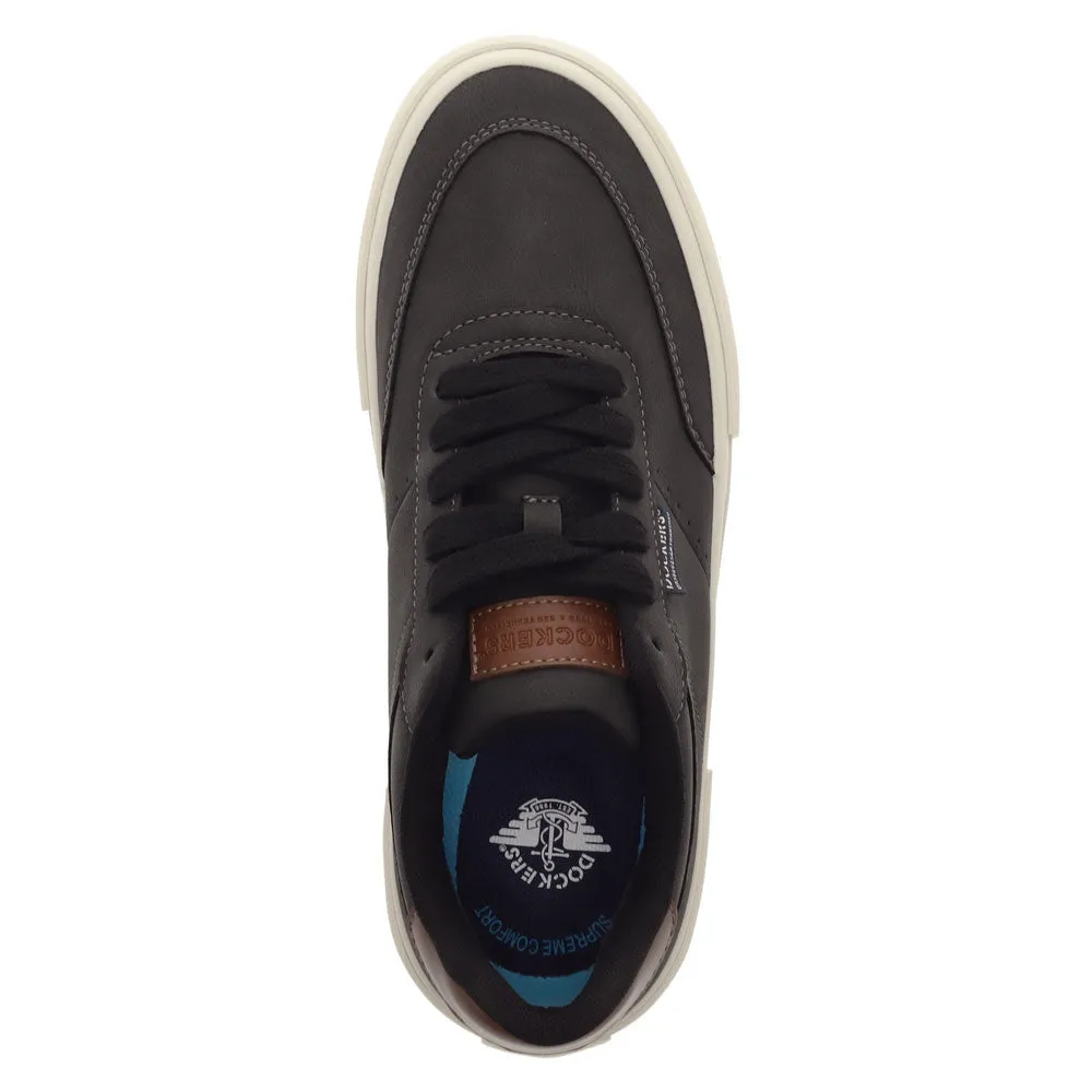 Dockers Mens Marco Synthetic Leather Casual Lace Up Sneaker Shoe