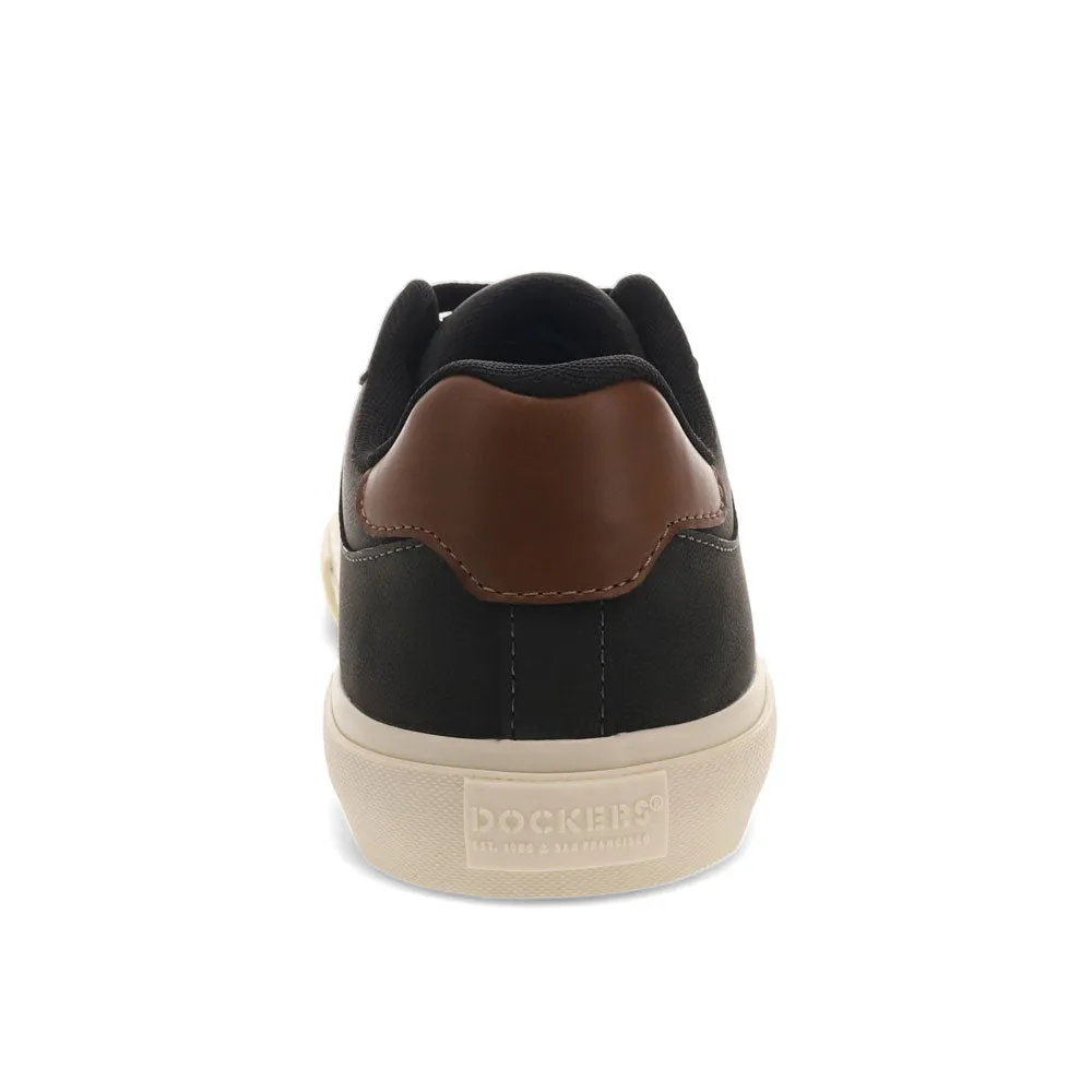 Dockers Mens Marco Synthetic Leather Casual Lace Up Sneaker Shoe