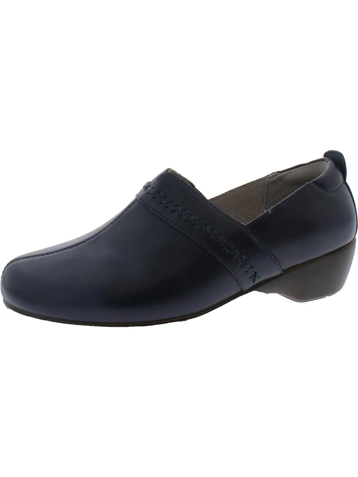 Dolores Womens Leather Laceless Loafers
