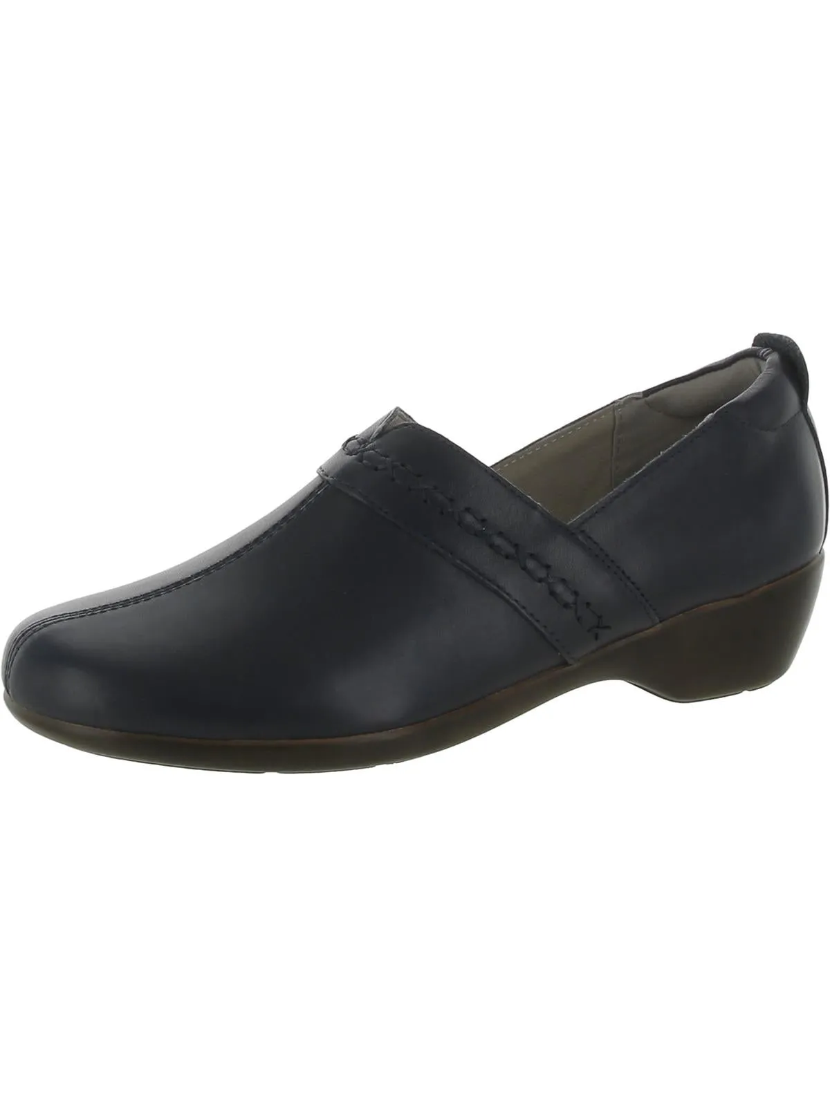 Dolores Womens Leather Laceless Loafers