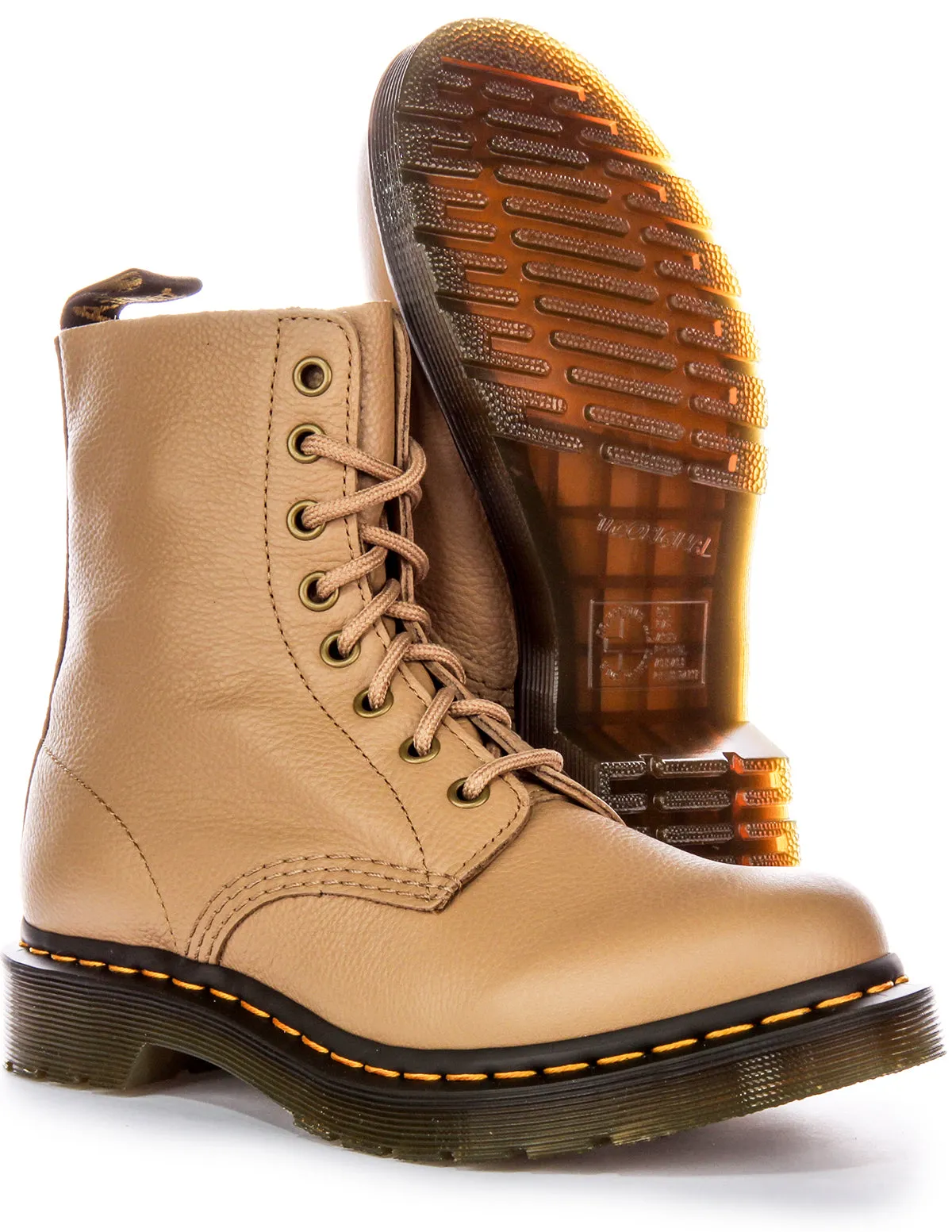 Dr Martens 1460 Pascal In Tan For Women Shoes Dr Martens