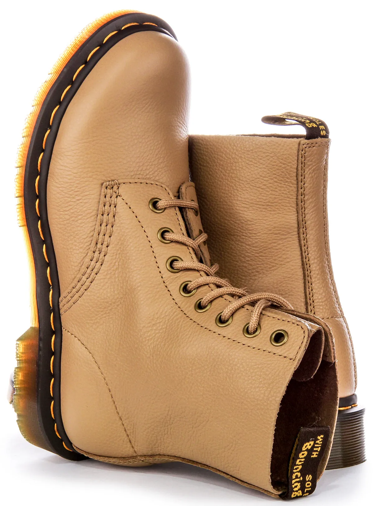 Dr Martens 1460 Pascal In Tan For Women Shoes Dr Martens