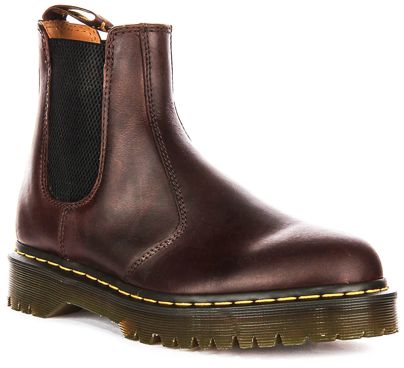 Dr Martens 2976 Bex Chelsea Crazy In Dark Brown Boots Shoes Dr Martens