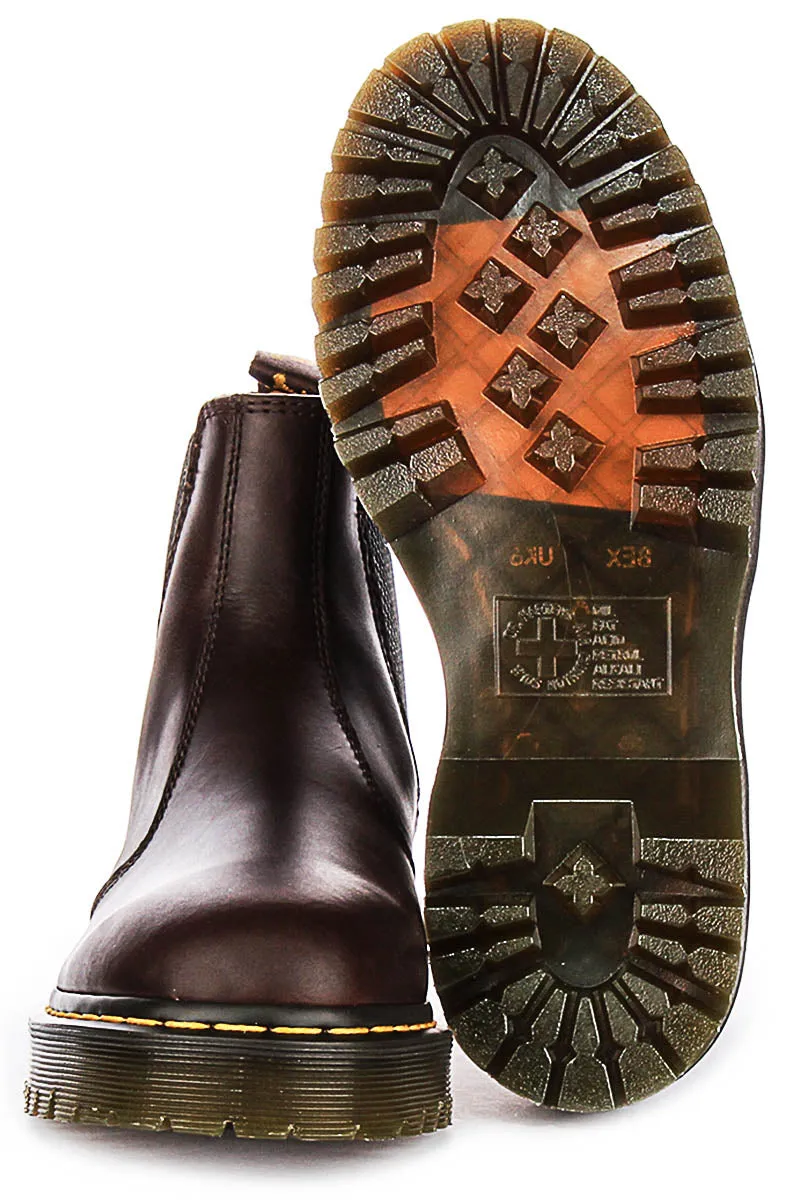 Dr Martens 2976 Bex Chelsea Crazy In Dark Brown Boots Shoes Dr Martens