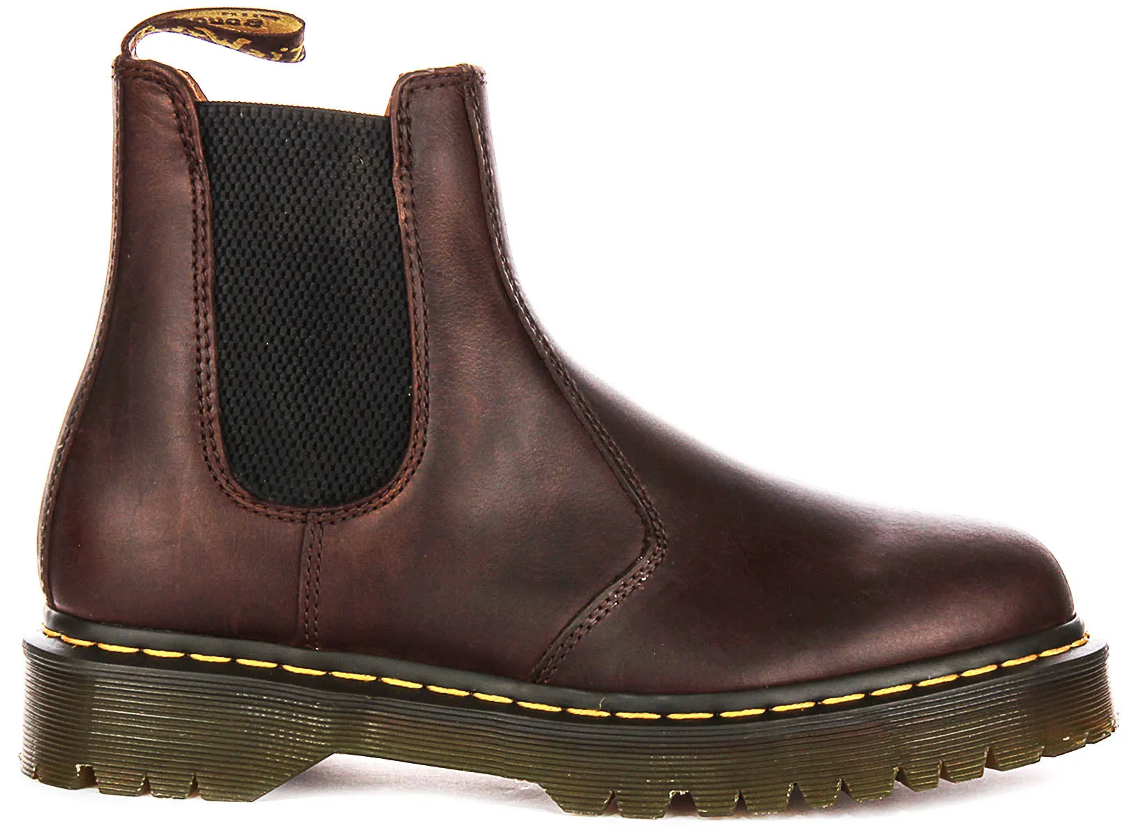 Dr Martens 2976 Bex Chelsea Crazy In Dark Brown Boots Shoes Dr Martens