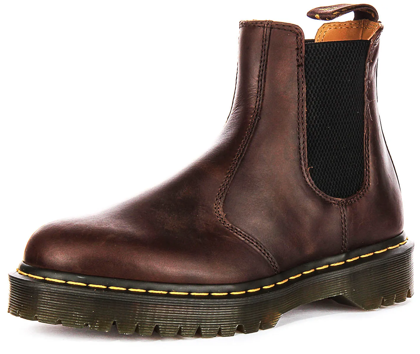 Dr Martens 2976 Bex Chelsea Crazy In Dark Brown Boots Shoes Dr Martens