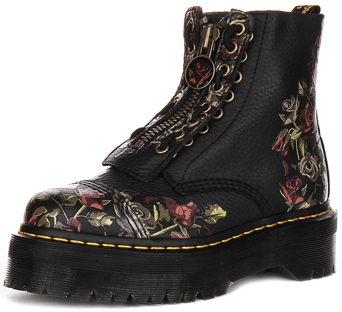 Dr Martens Sinclair Decaye In Black Flower For Women Shoes Dr Martens