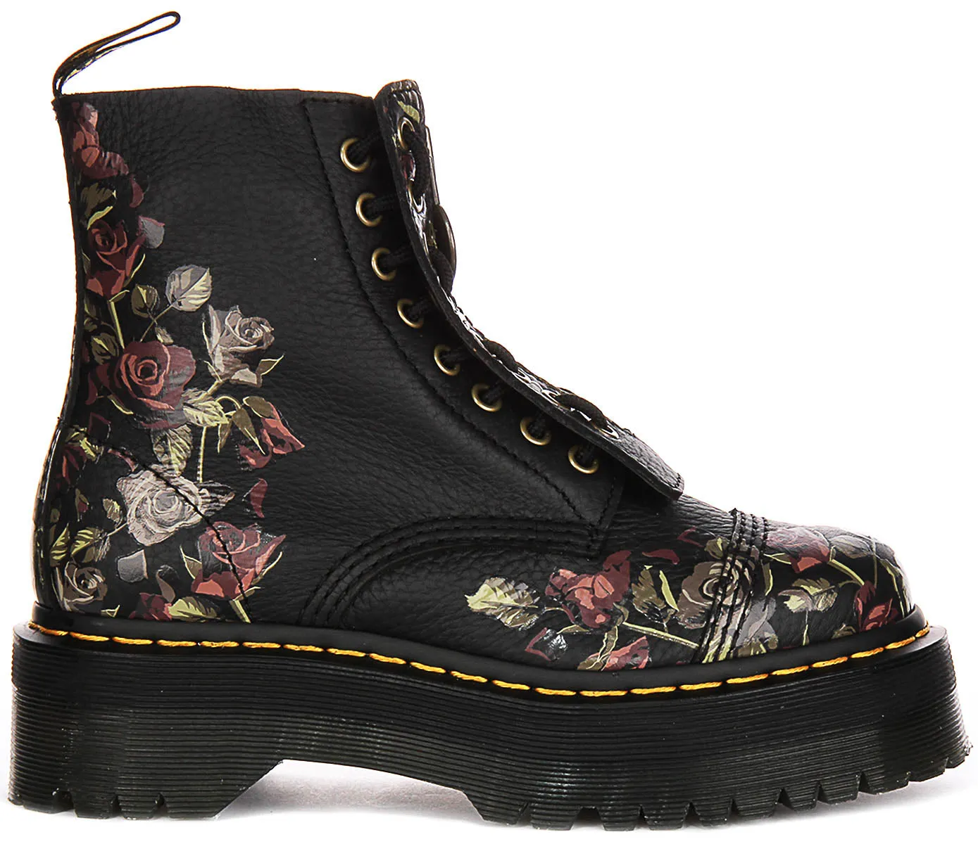 Dr Martens Sinclair Decaye In Black Flower For Women Shoes Dr Martens