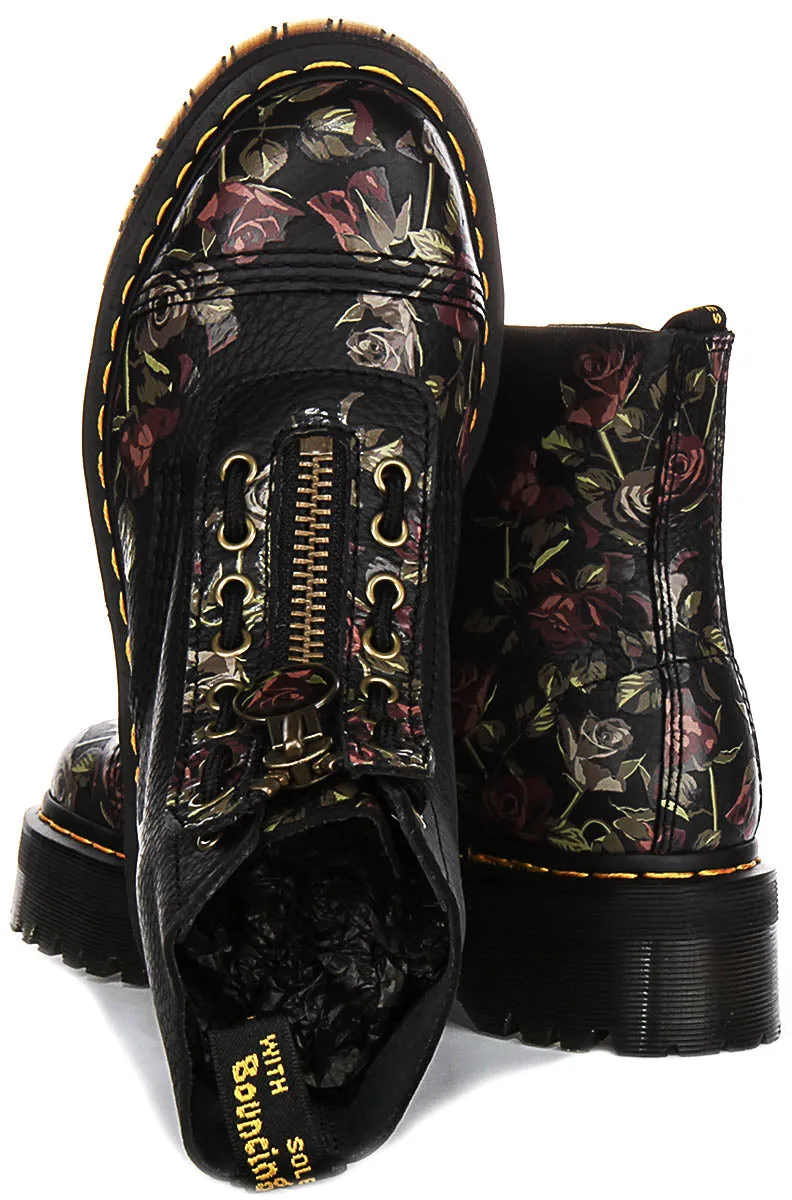 Dr Martens Sinclair Decaye In Black Flower For Women Shoes Dr Martens