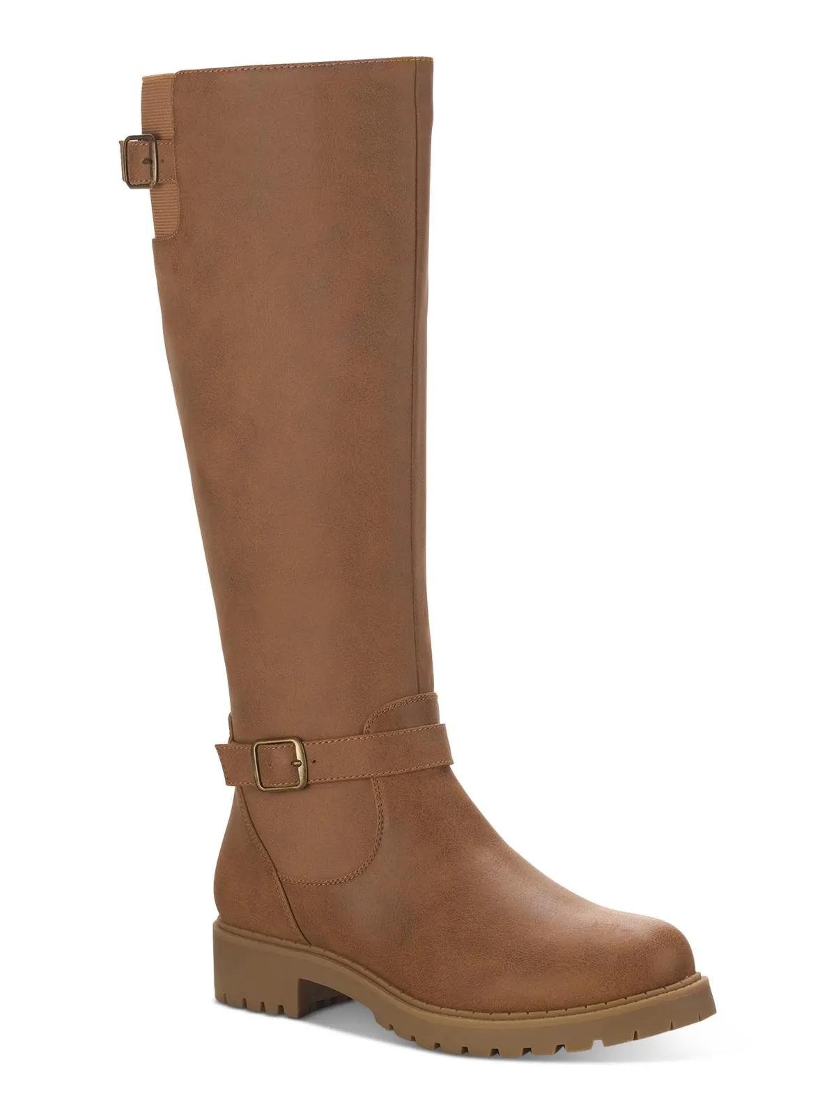 Elenorr  Womens Snake Skin Faux Leather Knee-High Boots