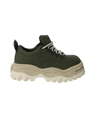 Eytys Chunky Angel Sneakers in Army Green Canvas