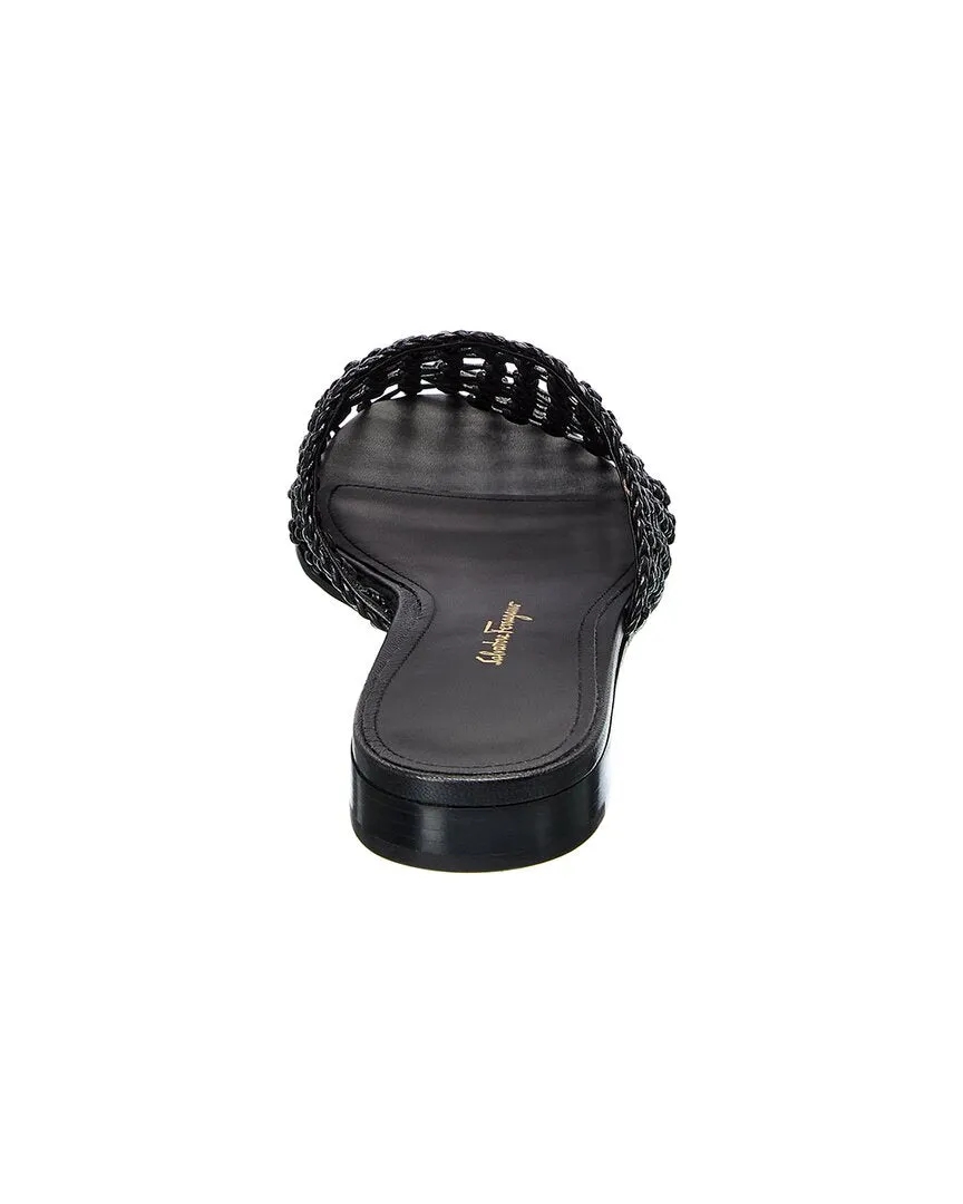 Ferragamo Ellas Leather Flat