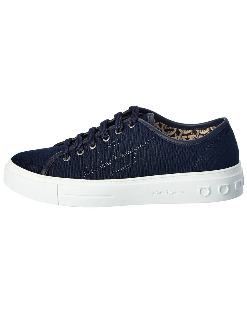 Ferragamo Mediterr Eco Canvas Sneaker