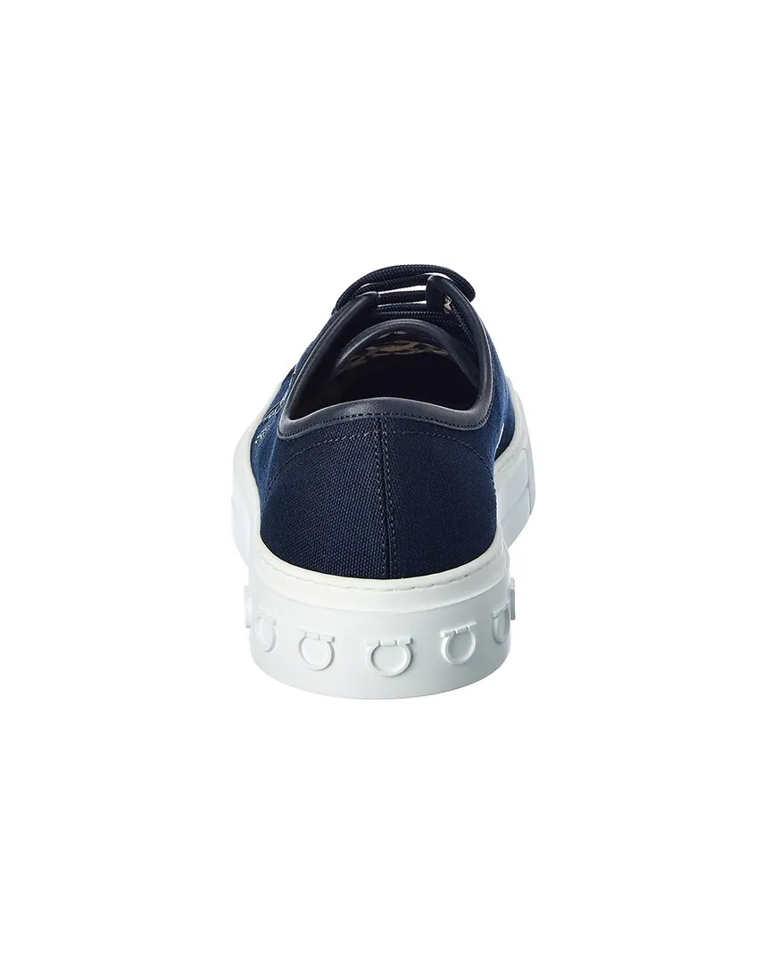 Ferragamo Mediterr Eco Canvas Sneaker