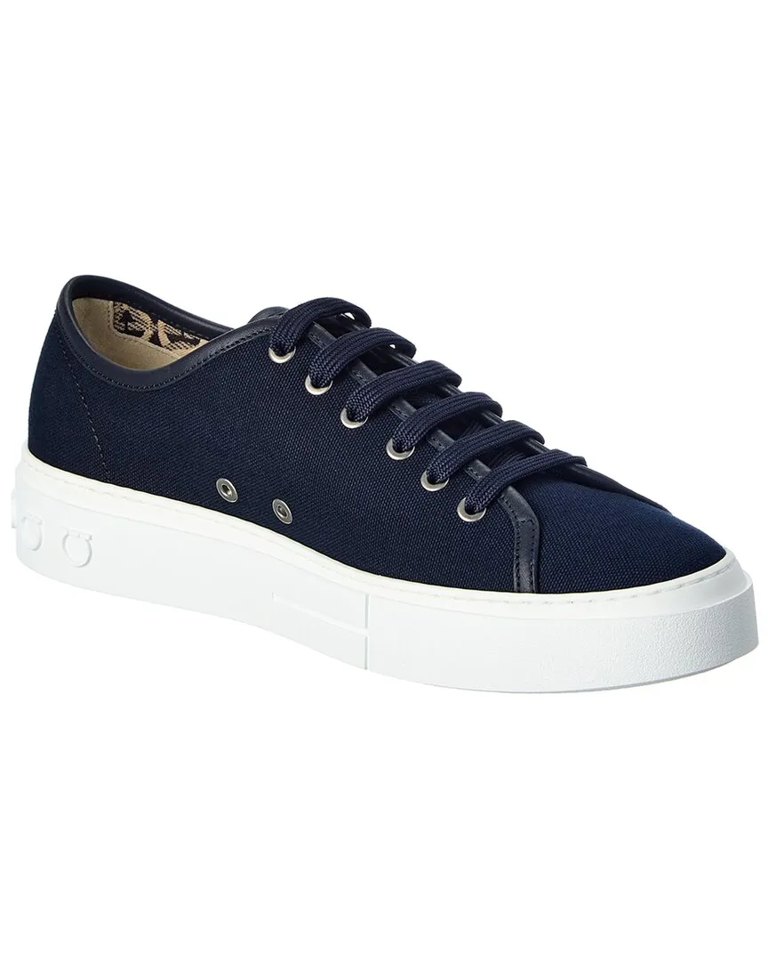 Ferragamo Mediterr Eco Canvas Sneaker