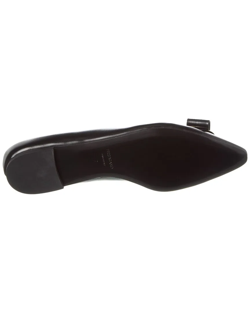 Ferragamo Zea Leather Flat