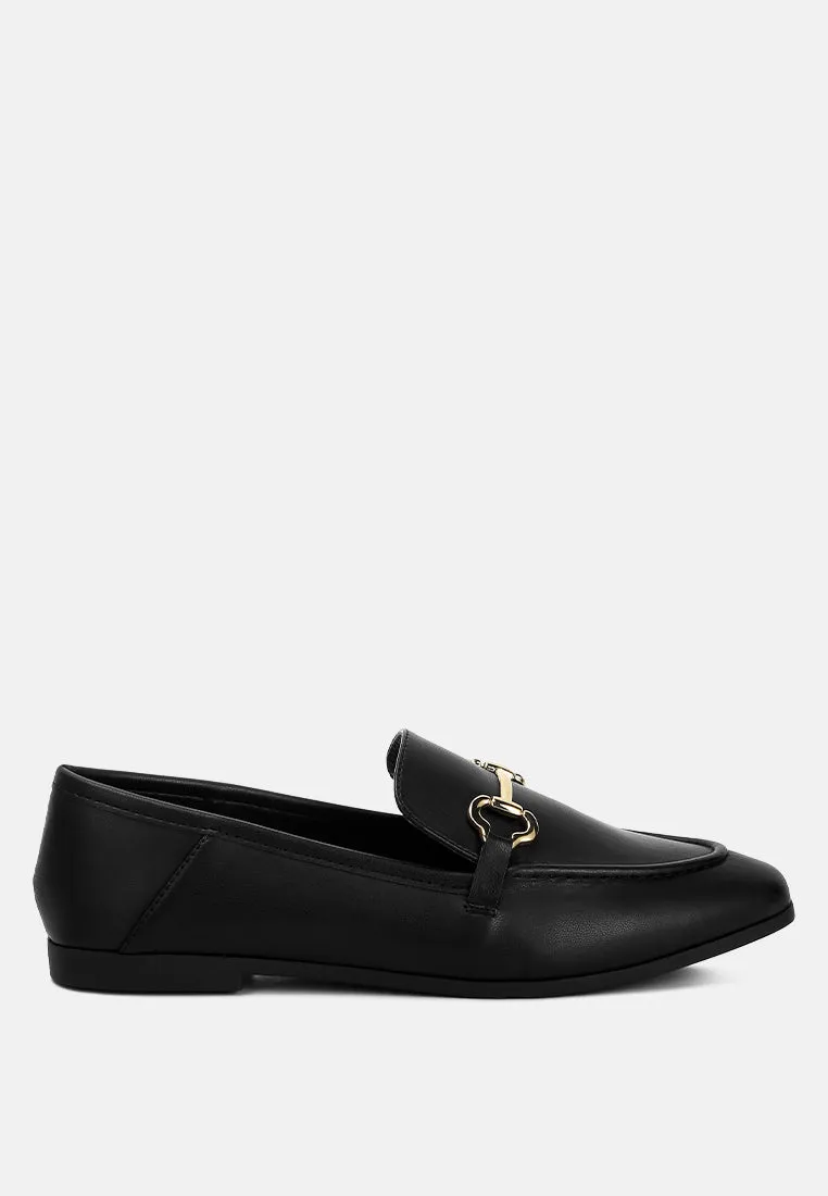 finola horsebit embellished loafers