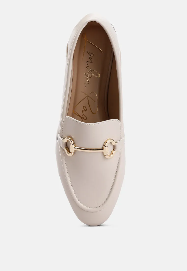 finola horsebit embellished loafers